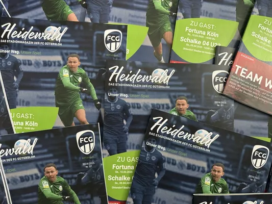 FCG-Stadionheft für das Spiel gegen Fortuna Köln erschienen