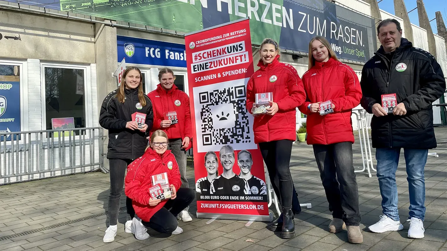 FSV-Spielerinnen sammeln 1.803 Euro beim FCG-Spiel