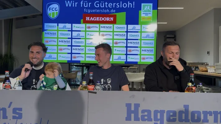 Julian Hesse nach dem 7:0 Pressekonferenz