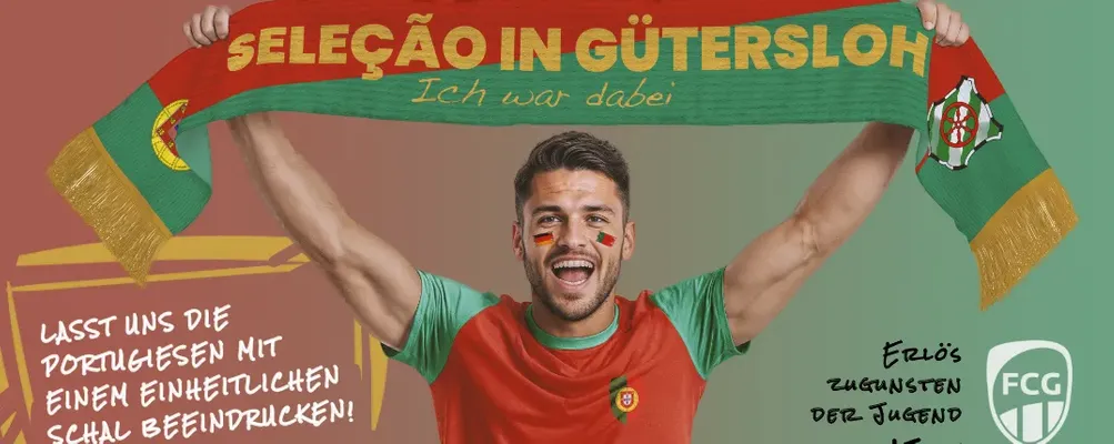 Limitierter Fan-Schal für das EM-Training der Portugiesen