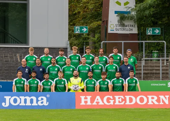 Das neue Mannschaftsfoto des FC Gütersloh II