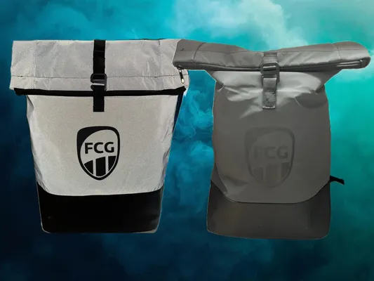 Neu im Fanshop: der „Flash-Black“ Rucksack des FC Gütersloh