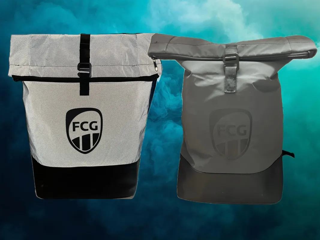 Neu im Fanshop: der „Flash-Black“ Rucksack des FC Gütersloh