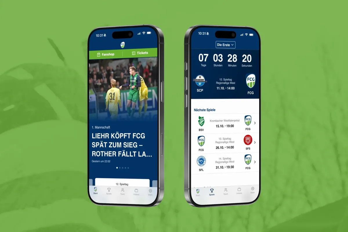 Neue FC Gütersloh-App bringt Tore und News direkt aufs Handy