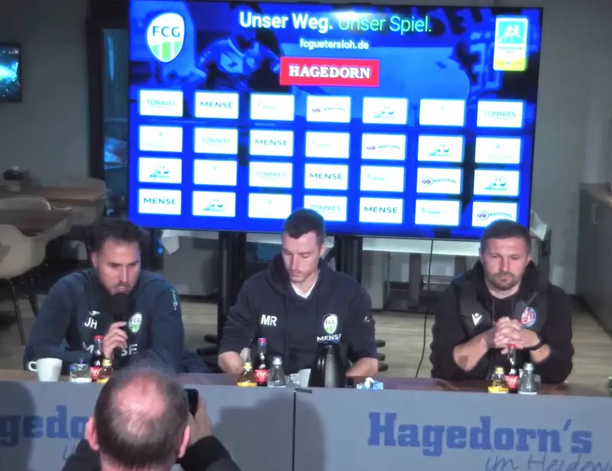 Pressekonferenz nach dem Wuppertal-Spiel