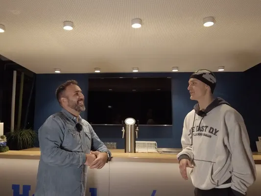 Interview mit Leo Weichert vor dem Gladbach-Spiel