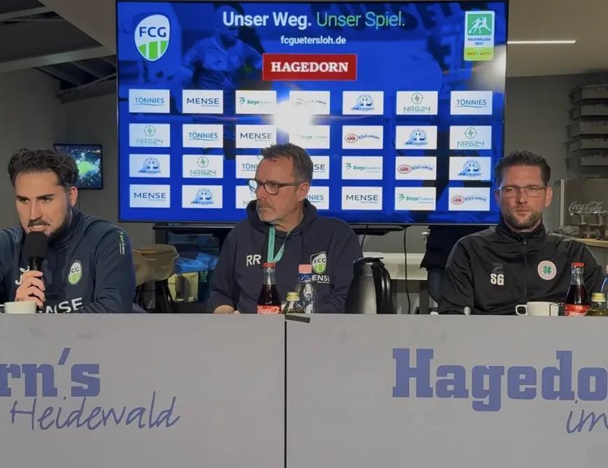 Pressekonferenz nach dem Spiel gegen Oberhausen