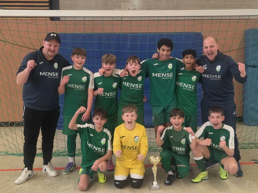 D3- und F2-Junioren des FCG gewinnen Hallencups