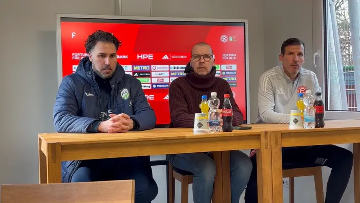 Pressekonferenz nach dem Düsseldorf-Spiel