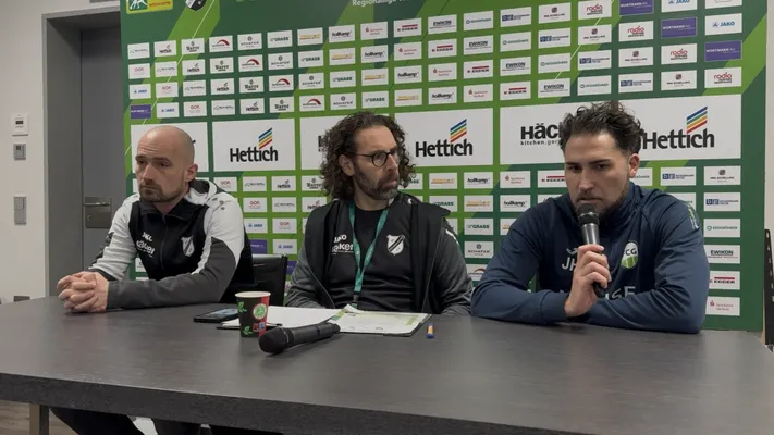 Pressekonferenz nach Rödinghausen-Spiel