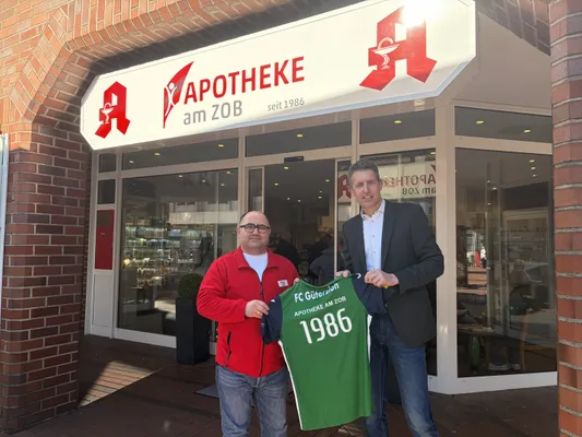 Apotheke am ZOB unterstützt den FCG als Team-Partner