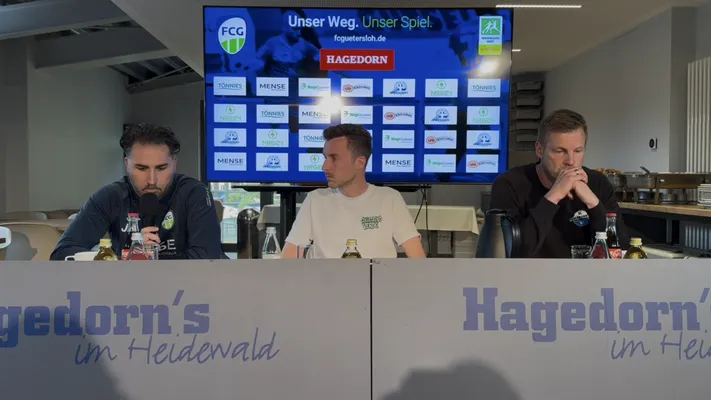 Pressekonferenz nach dem Spiel gegen Paderborn II