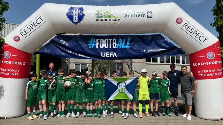 Die D4 des FC Gütersloh auf großer Mannschaftsfahrt