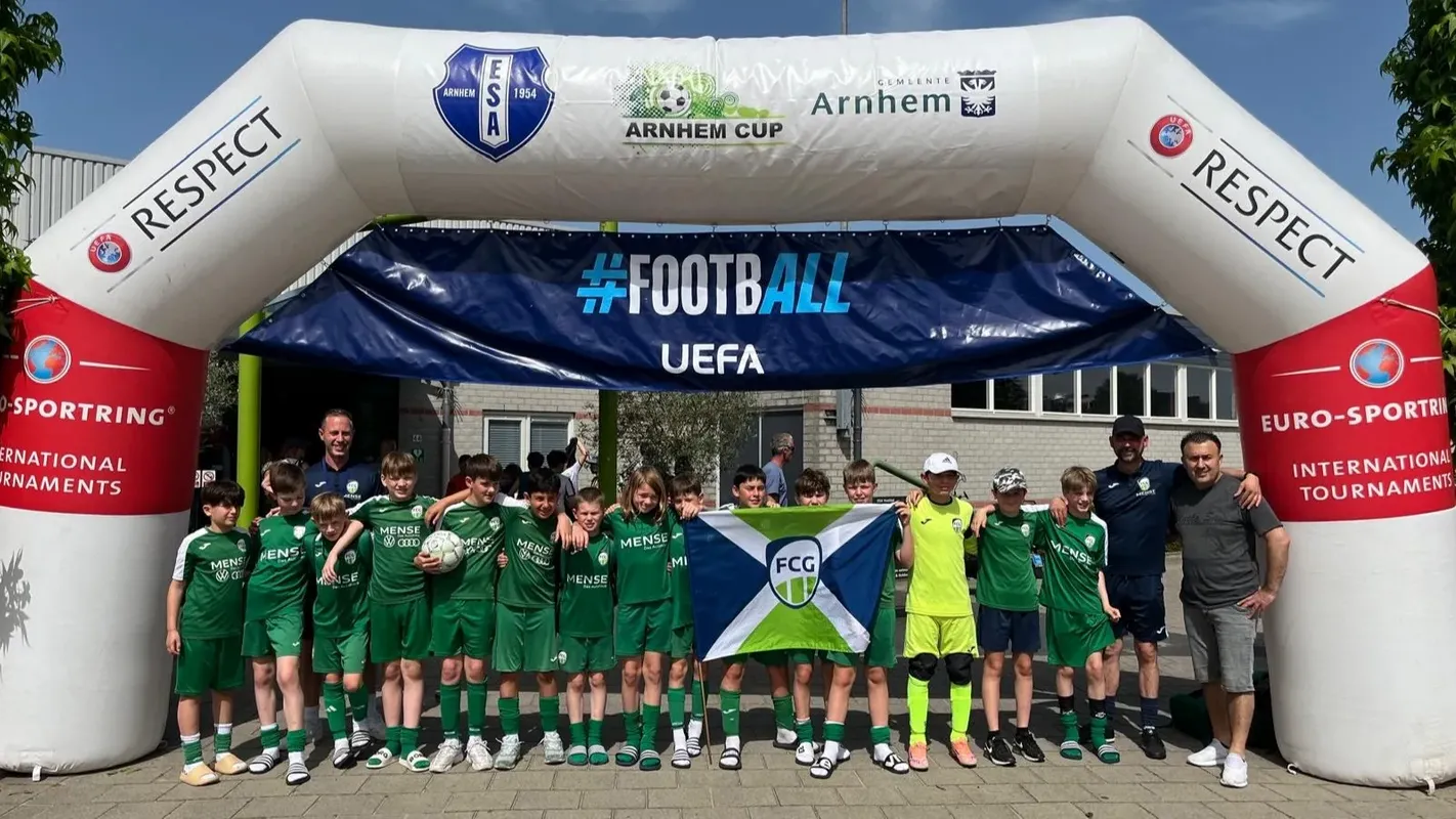 Die D4 des FC Gütersloh auf großer Mannschaftsfahrt