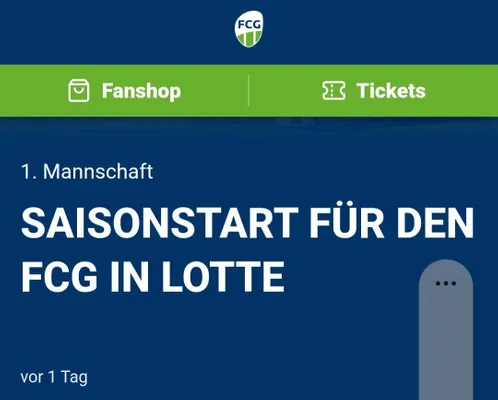 Ideal für unterwegs – die FC-Gütersloh-App