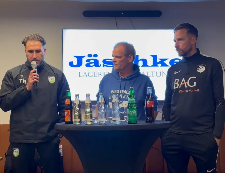Pressekonferenz nach dem Rhynern-Spiel
