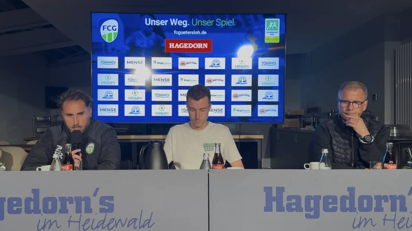 Pressekonferenz nach dem Hilden-Spiel