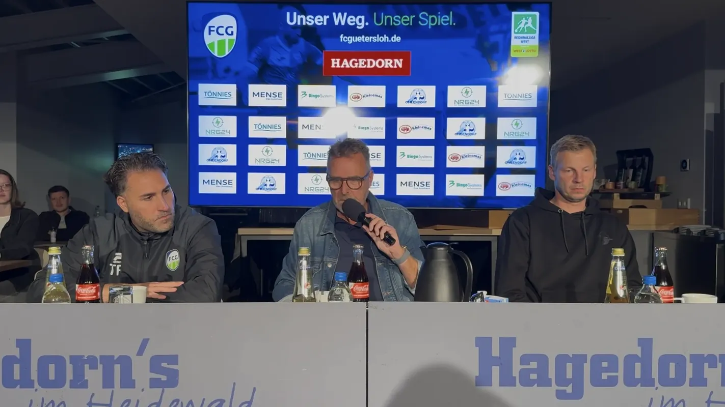 Pressekonferenz nach dem Paderborn-Spiel