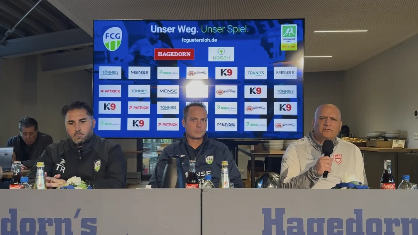Pressekonferenz nach dem Spiel gegen Siegen