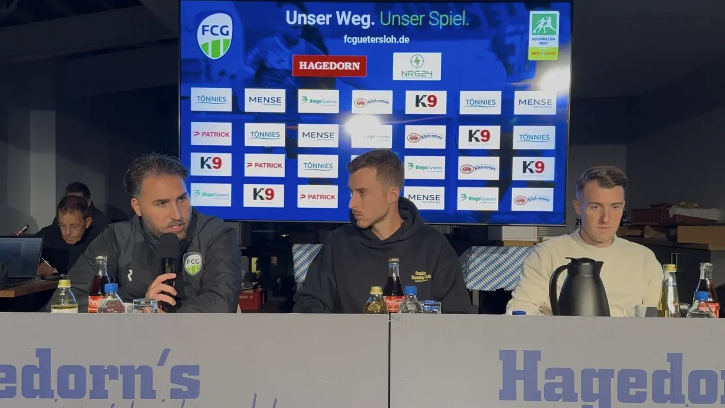Pressekonferenz nach dem Wiedenbrück-Spiel